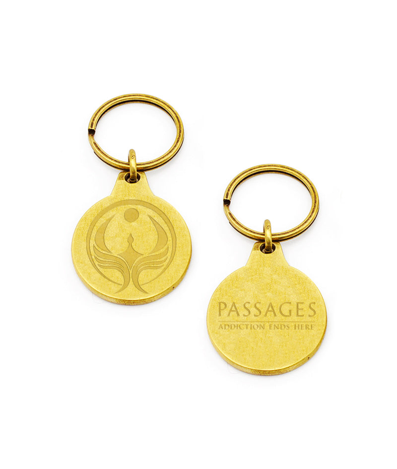 Passages Double Gold Plated Keychain