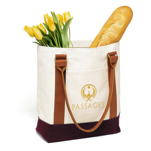 Medium Two-Tone Passages Tote Bag